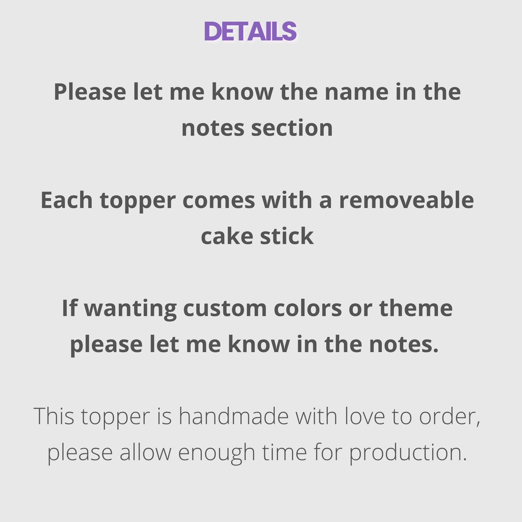 Axolotl doughnut cake topper details