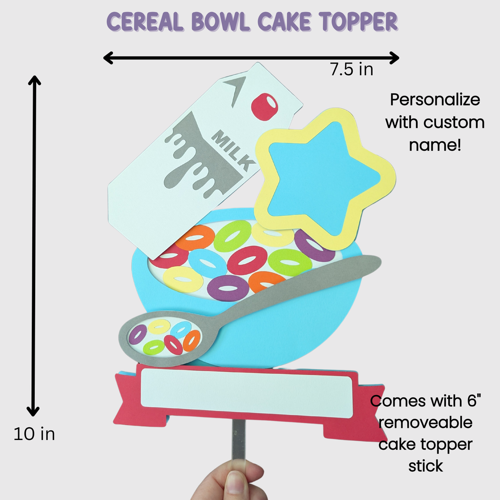 Cereal cake topper
