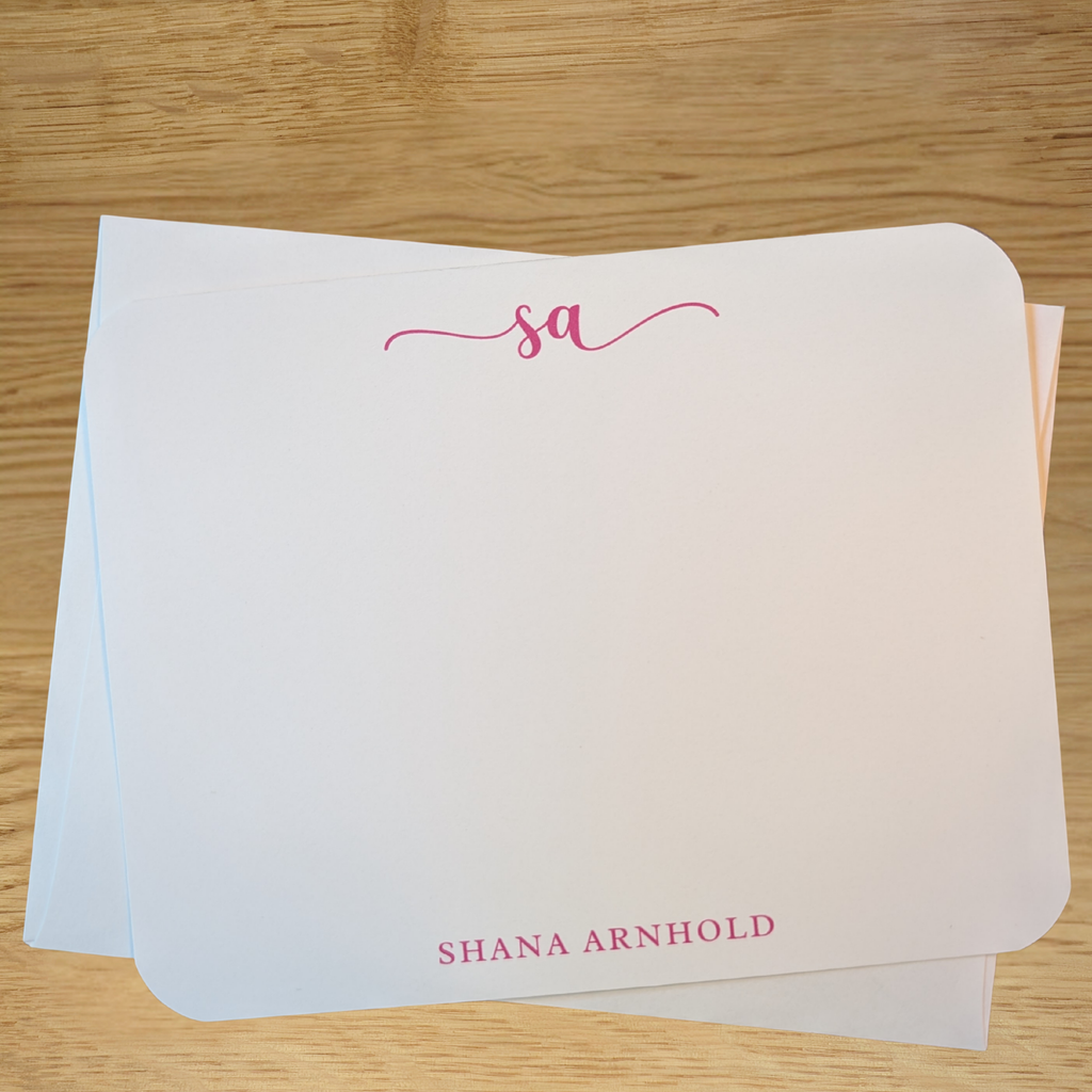 Personalized stationery set