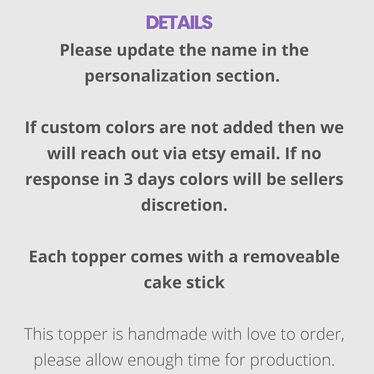 Mermaid cake topper details