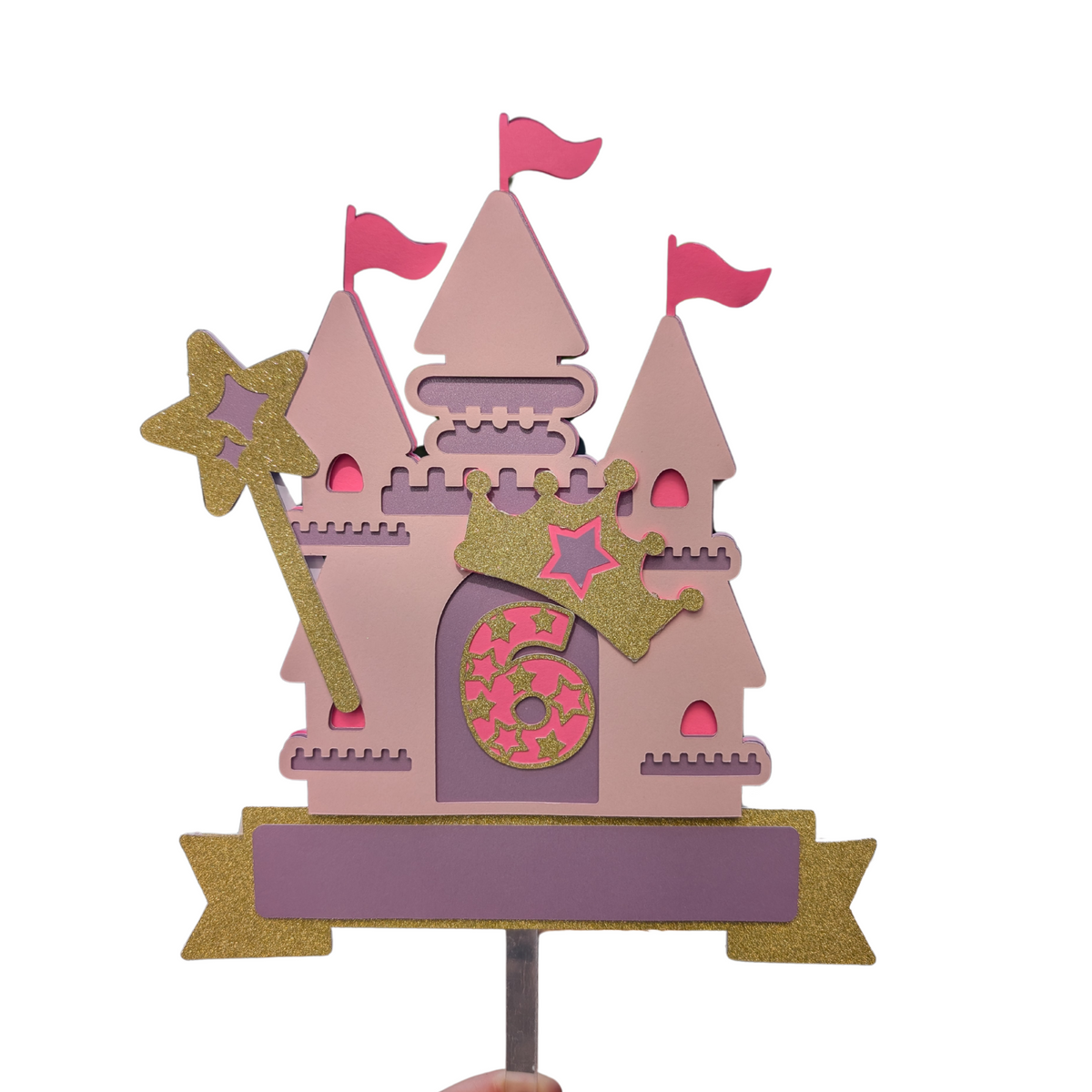 Princess castle cake topper