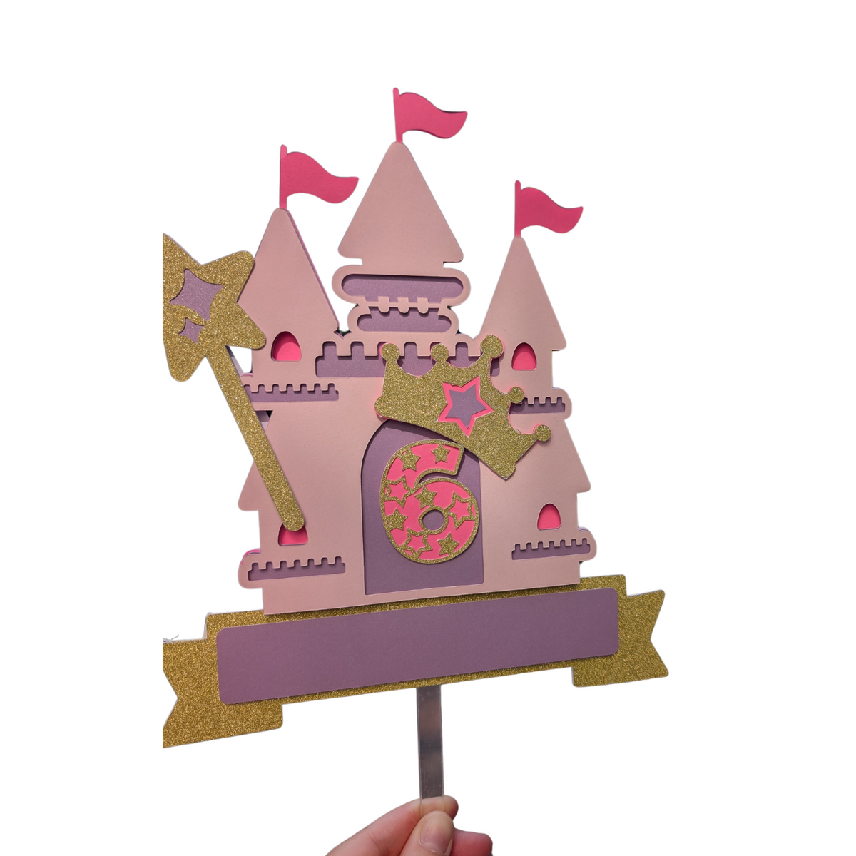 Princess castle cake topper