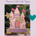 Princess castle cake topper