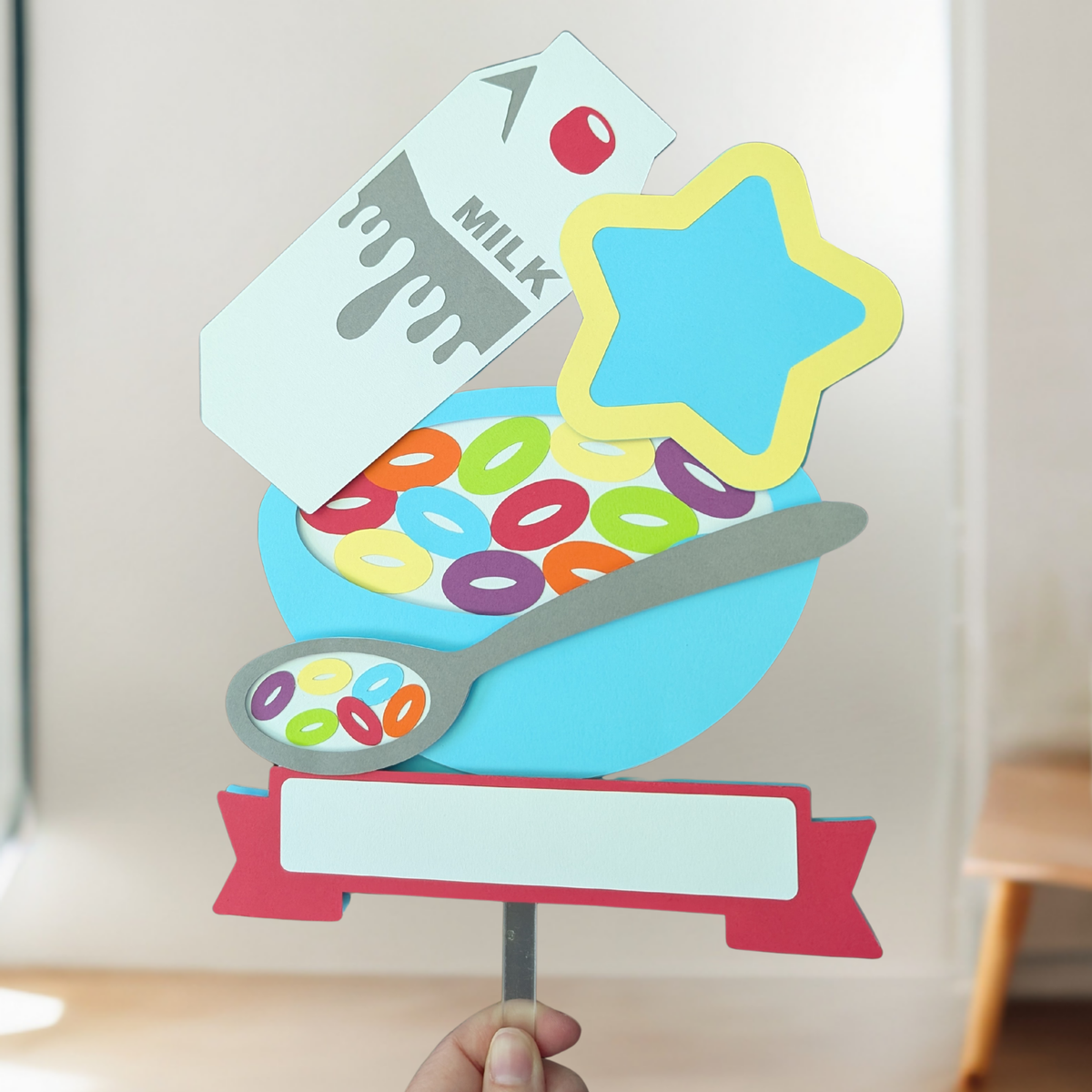 Cereal cake topper